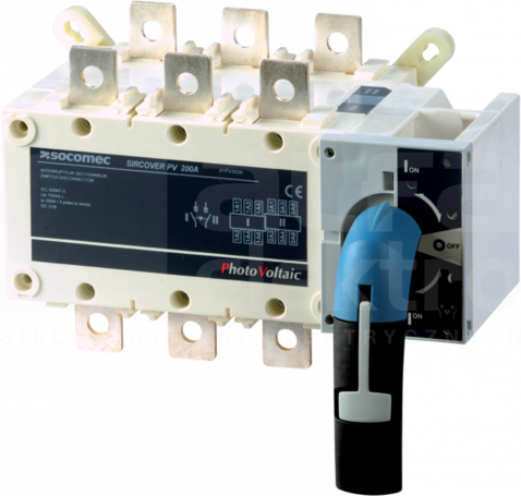 SIRCOVER PV I-0-II 4P 500A 1000VDC Przełącznik (PV)