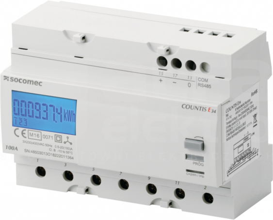 COUNTIS E34 100A RS485 MID Licznik energii 3F bezp.