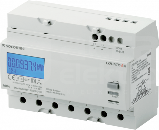 COUNTIS E36 100A M-BUS MID Licznik energii 3F bezp.