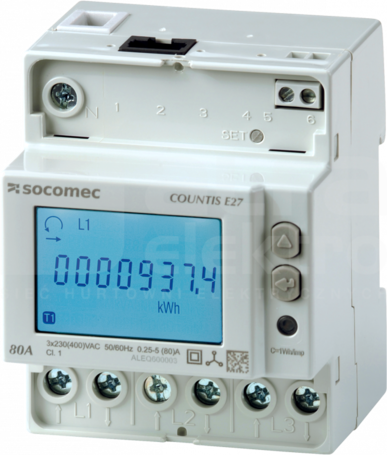 COUNTIS E28 80A RS485 ETHERNET Licznik energii 3F bezp.