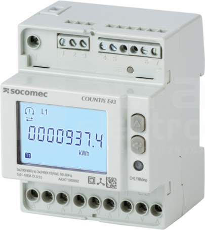 COUNTIS E43 5A RS485 MODBUS Licznik energii 3F