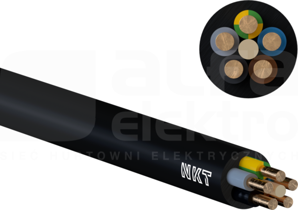 YKY 5x10 żo /1kV RE Kabel energetyczny (NYY-J)