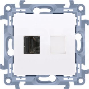 Simon 10 biały Gniazdo HDMI