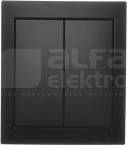 AQUACLICK 10AX 250V IP44 czarny Łącznik świecznikowy bryzgoszczelny