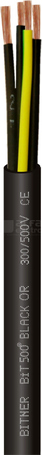 BIT500 BLACK OR 40G1,0 /500V Przewód giętki