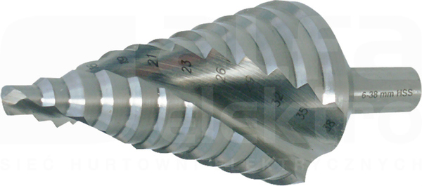 HSS-G 6,0-38,0/100mm Wiertło stopniowe metryczne
