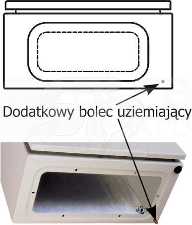 RNM606030 600x600x310 IP65 RAL7035 Obudowa bez płyty montażowej