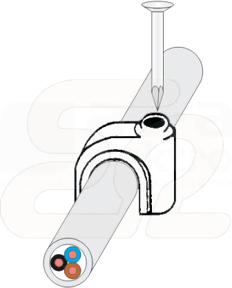 FLOP UG20 (100szt) Uchwyt przewodu