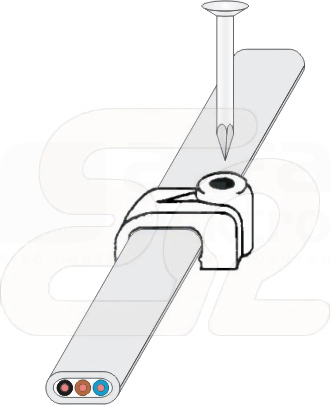 FLOP UGP 10x5,5 (100szt) Uchwyt przewodu