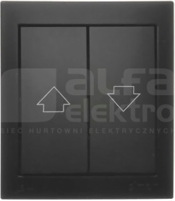 AQUACLICK 10AX IP44 czarny Przycisk żaluzjowy natynkowy