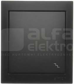 AQUACLICK 10AX 250V IP44 czarny Łącznik schodowy bryzgoszczelny