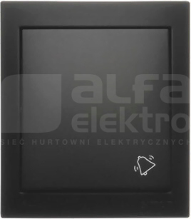 AQUACLICK 10AX 250V IP44 czarny Przycisk dzwonek bryzgoszczelny