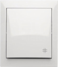 AQUACLICK 10AX 250V IP44 biały Łącznik krzyżowy bryzgoszczelny