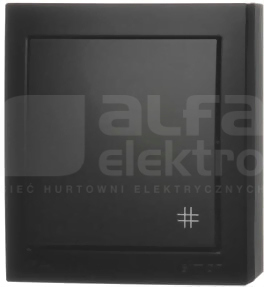 AQUACLICK 10AX 250V IP44 czarny Łącznik krzyżowy bryzgoszczelny
