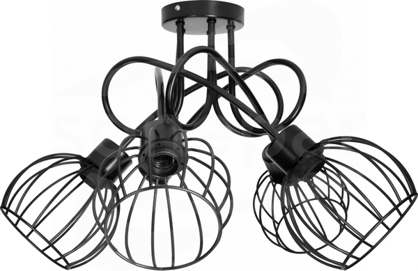 MARBELLA max. 5x60W E27 czarny Lampa wisząca