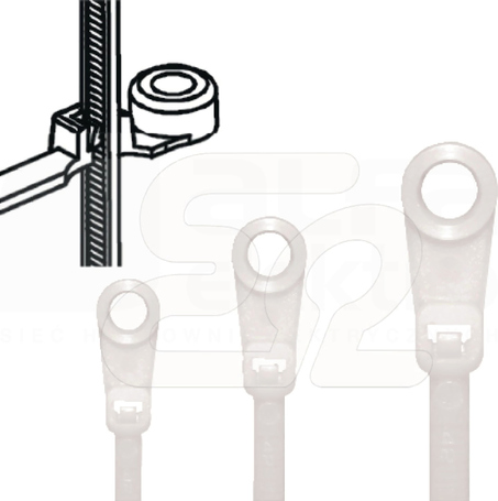 TKO 40/8 BK (100szt) Opaska kablowa