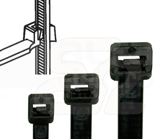 TKUV110/9 (100szt) Opaska kablowa zewnętrzna