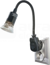 AWA-LW/CZ 6W GU10 250V czarny Lampa wtyczkowa LED