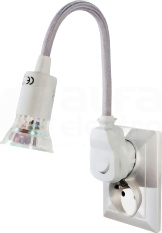 AWA-LW/PO 6W GU10 250V popiel. Lampa wtyczkowa LED