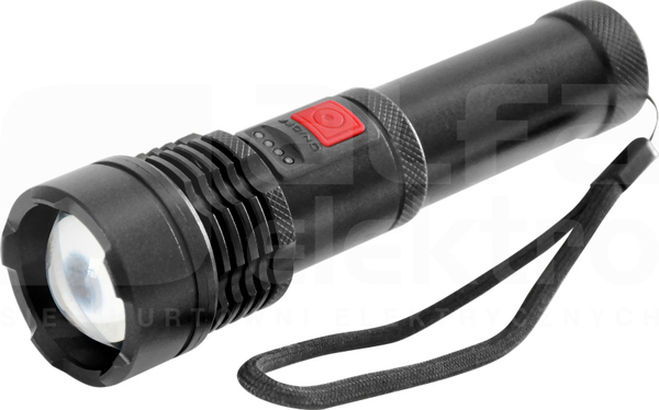 COB 12W z zoomem i aku. 1200mAh Latarka LED