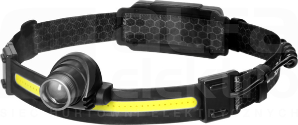 COB+CREE z aku. 1200mAh Latarka czołowa LED