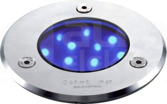 URAN 10 LED NIEBIESKI IP67 Oprawa diodowa
