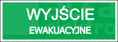 PIKTOGRAM 112x312 Piktogram wyjscie ewakuacyjne