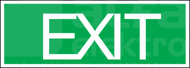 PIKTOGRAM 100x300 Piktogram EXIT