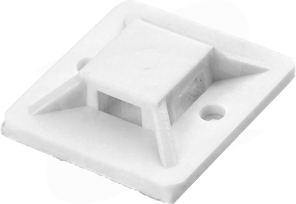 20x20mm biały (50szt) Uchwyt mocujący samoprzylepny