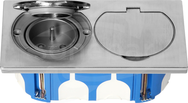 OR-AE-1398MB IP55 Inox Gniazdo podwójne hermetyczne