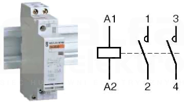CT 100A 230VAC 2NO M9 Stycznik modułowy