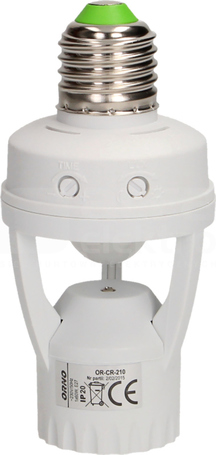 OR-CR-210 360st.IP20 Gniazdo żarówki z czujnikiem ruchu
