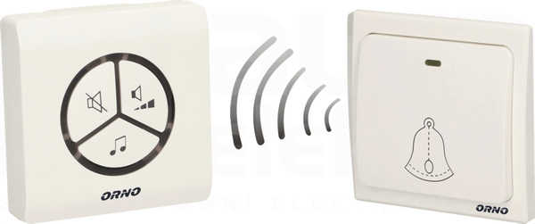 OR-DB-LT-126 230V bezbater. Dzwonek bezprzew.SMARTEK AC