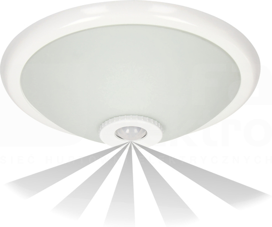 OR-PL-302WE27SMR 360st.2x40W IP20 Plafon TERRAL z czuj.ruchu