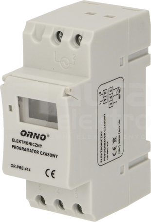 OR-PRE-414 Programator czasowy elektr.na szynę DIN