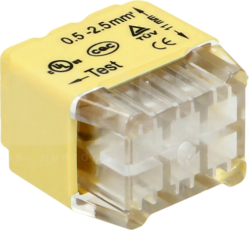 0,75-2,5mm2 (50szt) Złączka instalacyjna 6-przewodowa