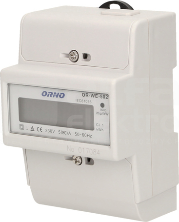 OR-WE-502 80A Wskaźnik energii elektr.1-faz.