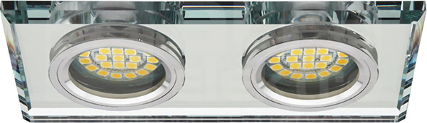 MORTA CT-DSL250-SR 2x50W Gx5,3 srebrny Oprawa sufitowa
