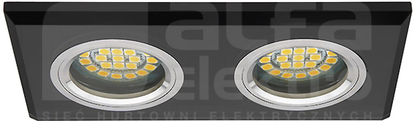 MORTA CT-DSL250-B 2x50W Gx5,3 czarny Oprawa sufitowa