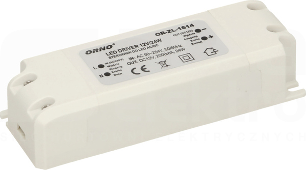 OR-ZL-1614 24W 12V IP20 Zasilacz LED