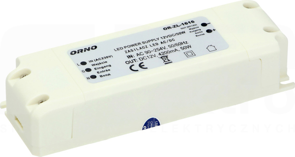 OR-ZL-1616 50W 12V IP20 Zasilacz LED