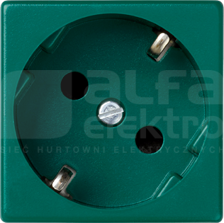 CONNECT SCHUKO zielony Gniazdo K45