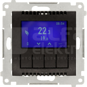 SIMON54 antracyt Regulator temperatury z wyświetlaczem