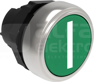 LPCB1113 I zielony Przycisk ster.kryty z samopowrotem