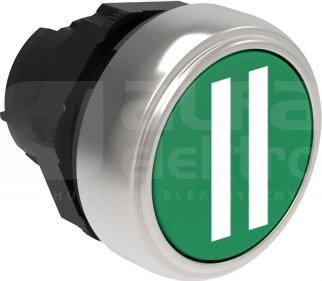 LPCB1123 II zielony Przycisk ster.kryty z samopowrotem