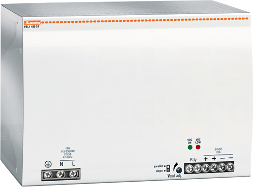 PSL148024 24VDC 20A 480W Zasilacz impulsowy jednofazowy