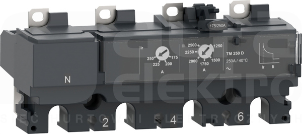 NSX160 AC 4P4D 125A TMD Wyzwalacz Termomagnetyczny