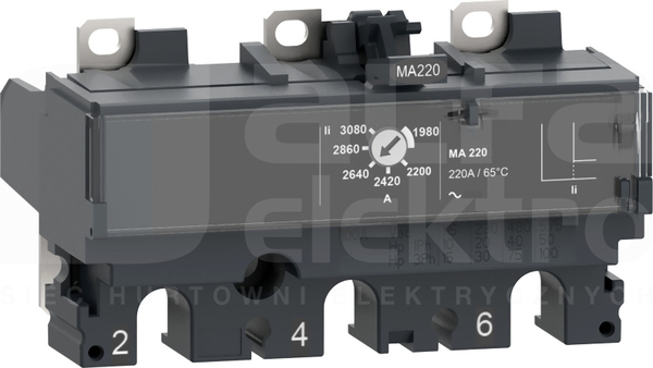 MA100 3P3D do NSX100 Zabezpieczenie magnetyczne