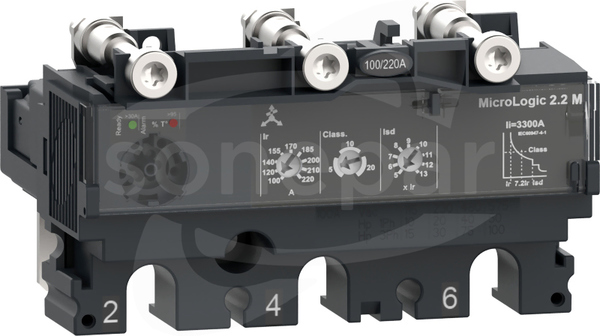 Micrologic 2.2M, 25A, 3P3D, do NSX100 Zabezpieczenie elektroniczne