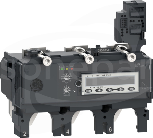 Micrologic 5.3AZ, 630A, 3P3D, do NSX630 Zabezpieczenie elektroniczne